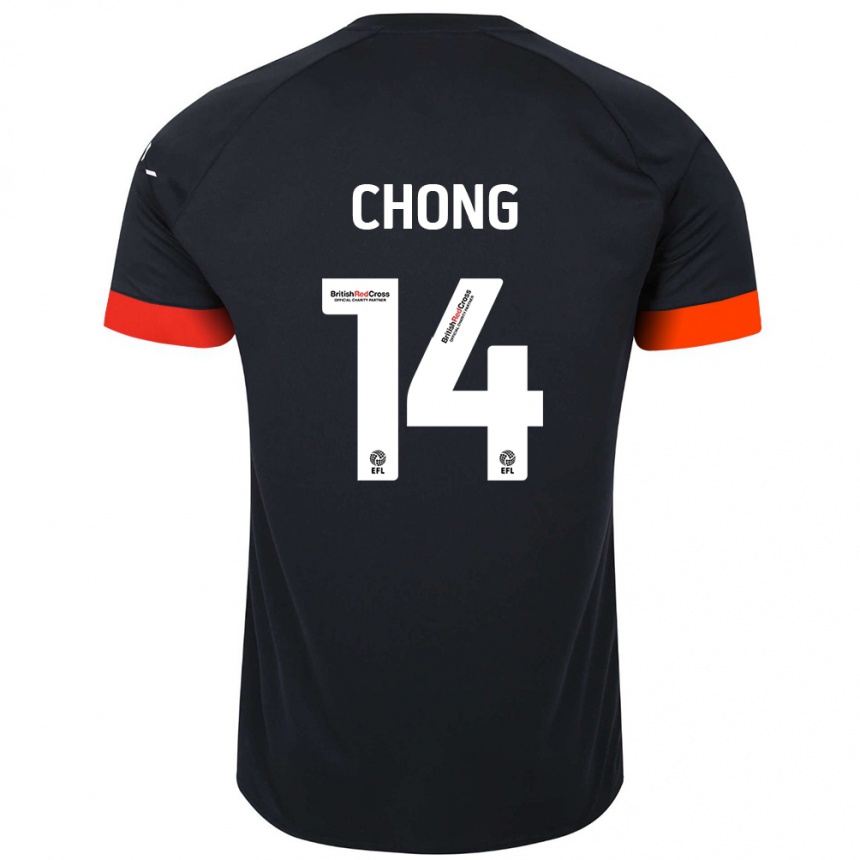 Vaikiškas Tahith Chong #14 Juoda Oranžinė Išvykos Marškinėliai 2024/25 T-Shirt