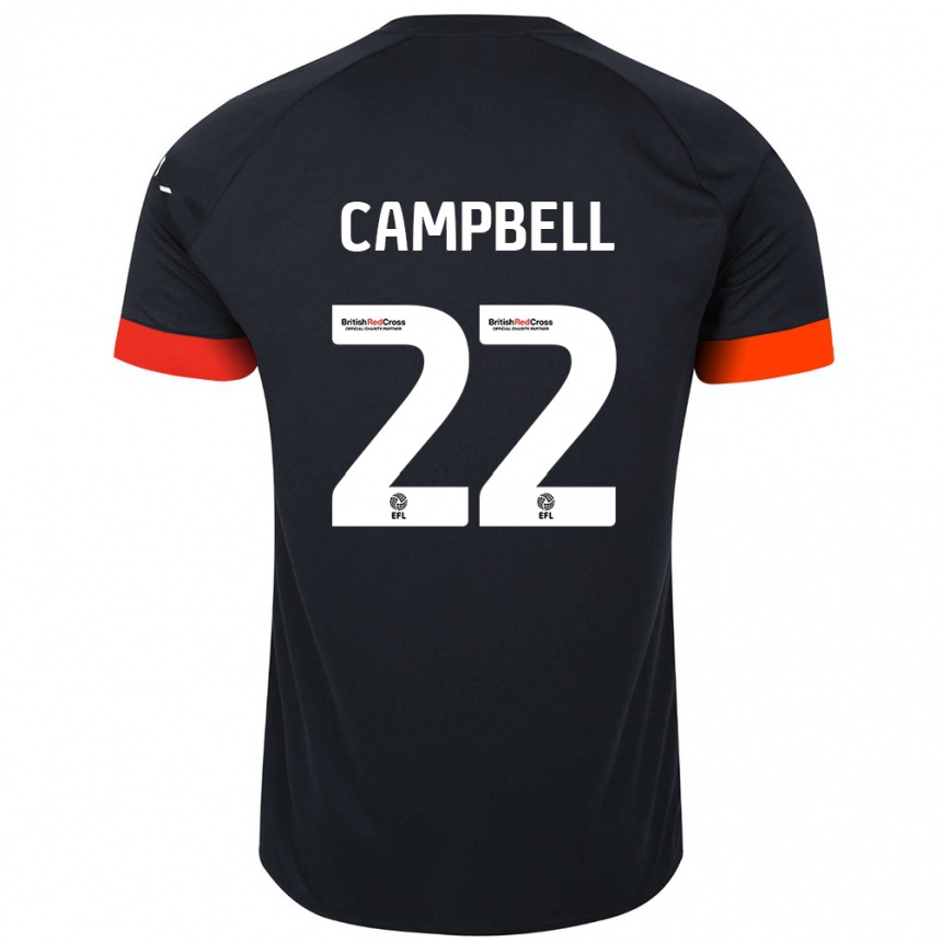 Vaikiškas Allan Campbell #22 Juoda Oranžinė Išvykos Marškinėliai 2024/25 T-Shirt