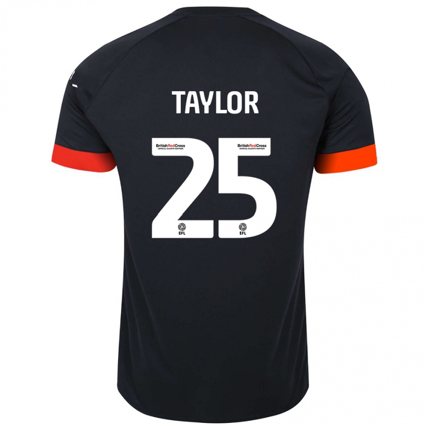 Vaikiškas Joe Taylor #25 Juoda Oranžinė Išvykos Marškinėliai 2024/25 T-Shirt