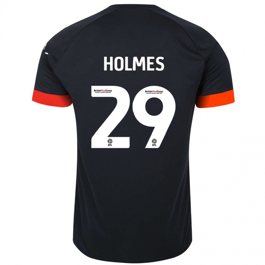 Vaikiškas Tom Holmes #29 Juoda Oranžinė Išvykos Marškinėliai 2024/25 T-Shirt