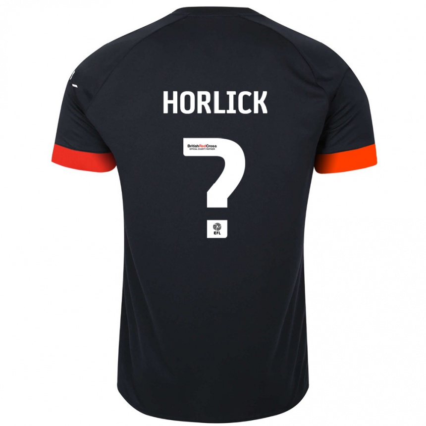 Vaikiškas Jameson Horlick #0 Juoda Oranžinė Išvykos Marškinėliai 2024/25 T-Shirt