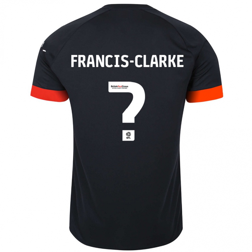 Vaikiškas Aidan Francis-Clarke #0 Juoda Oranžinė Išvykos Marškinėliai 2024/25 T-Shirt