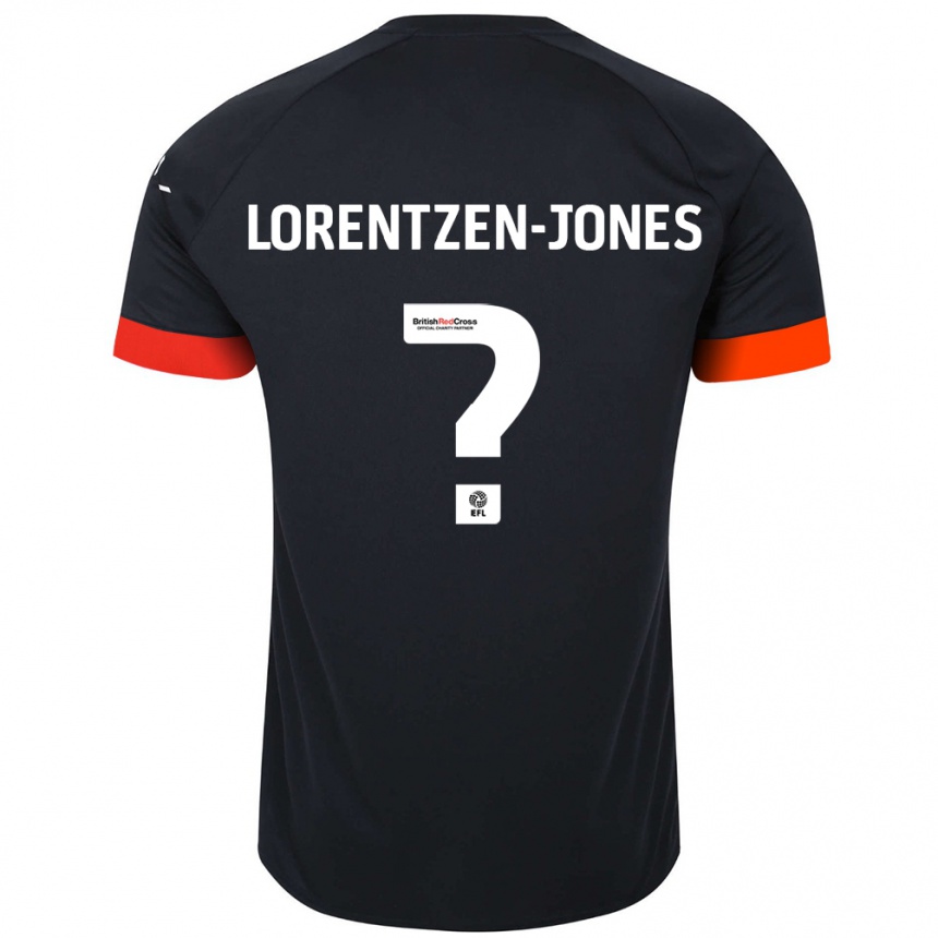 Vaikiškas Jack Lorentzen-Jones #0 Juoda Oranžinė Išvykos Marškinėliai 2024/25 T-Shirt