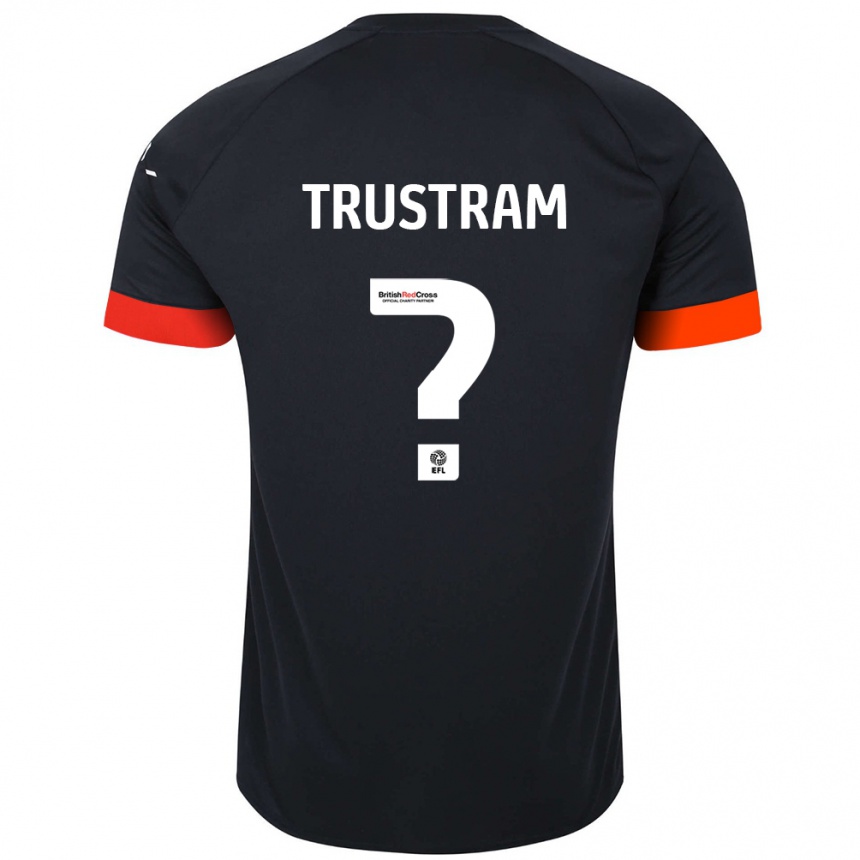 Vaikiškas Charlie Trustram #0 Juoda Oranžinė Išvykos Marškinėliai 2024/25 T-Shirt