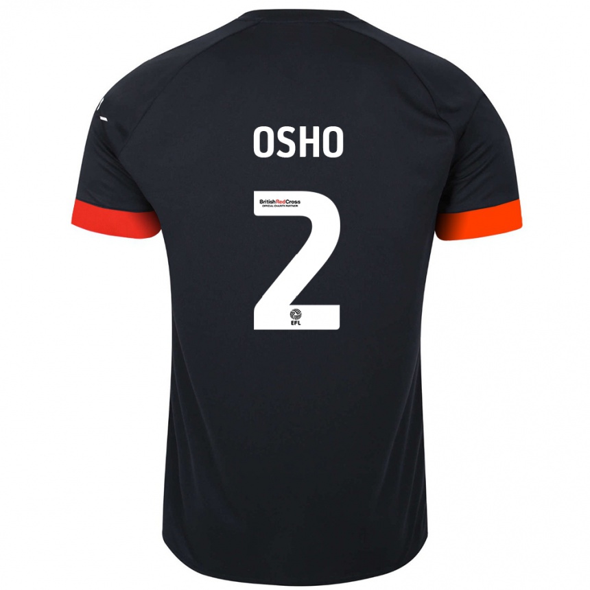 Vaikiškas Gabriel Osho #2 Juoda Oranžinė Išvykos Marškinėliai 2024/25 T-Shirt