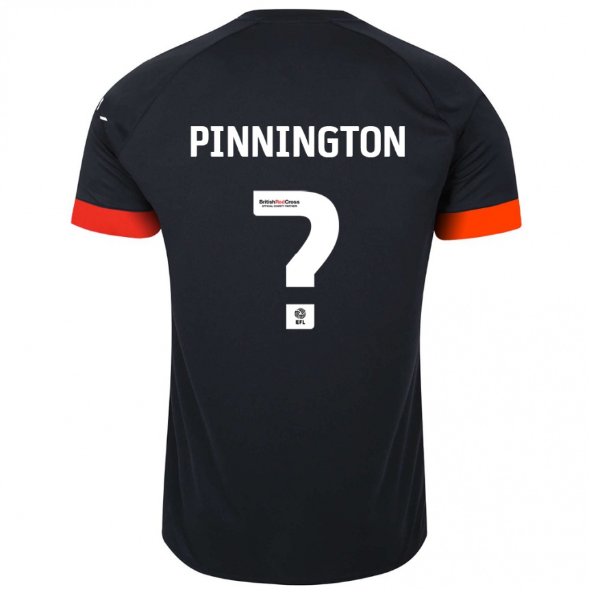 Vaikiškas Jacob Pinnington #0 Juoda Oranžinė Išvykos Marškinėliai 2024/25 T-Shirt