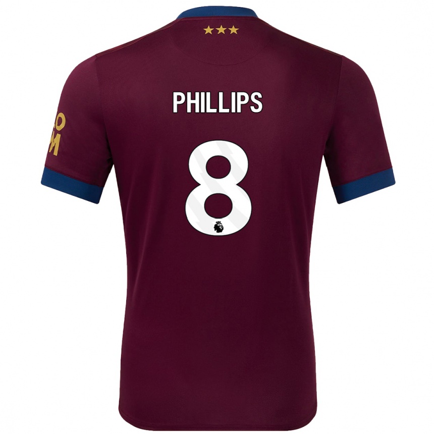 Vaikiškas Kalvin Phillips #8 Ruda Išvykos Marškinėliai 2024/25 T-Shirt