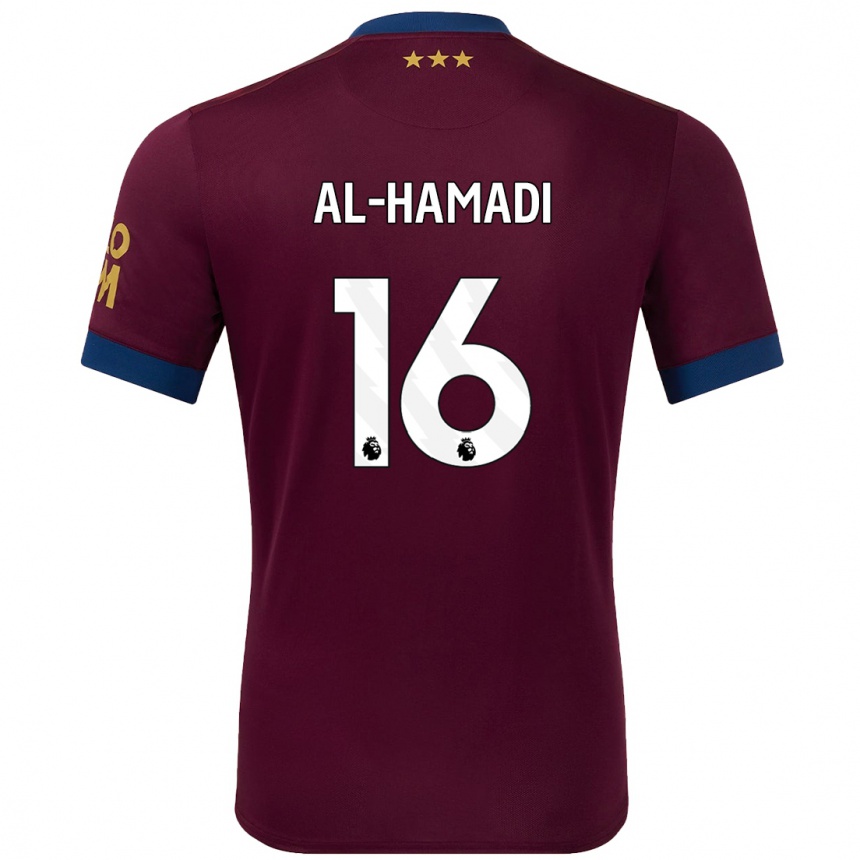 Vaikiškas Ali Al-Hamadi #16 Ruda Išvykos Marškinėliai 2024/25 T-Shirt