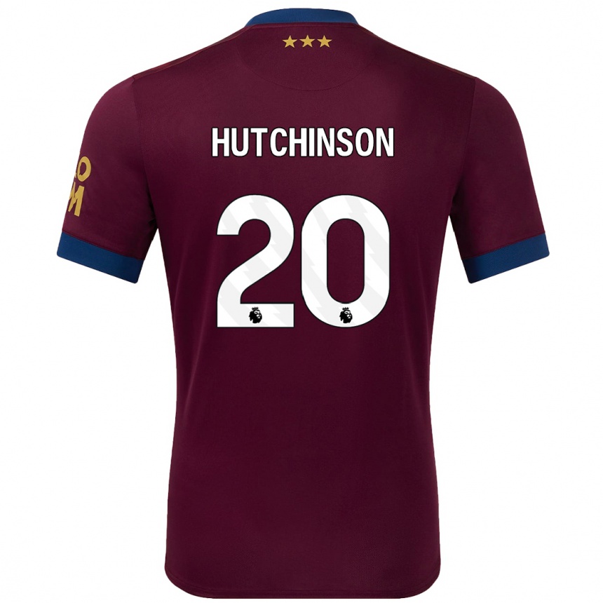 Vaikiškas Omari Hutchinson #20 Ruda Išvykos Marškinėliai 2024/25 T-Shirt