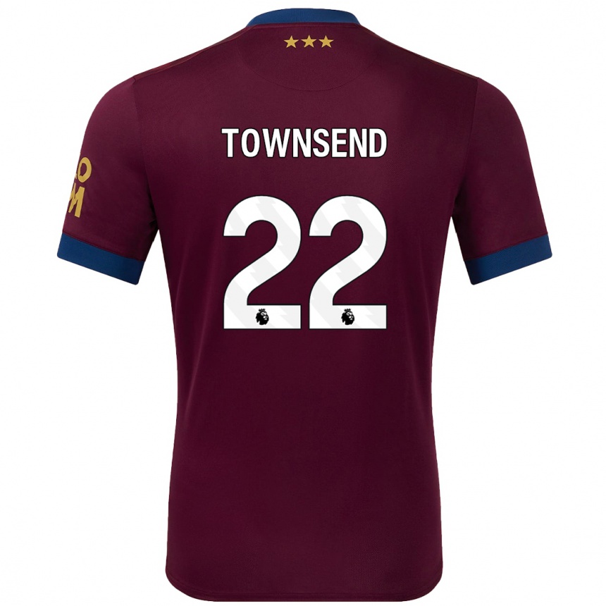 Vaikiškas Conor Townsend #22 Ruda Išvykos Marškinėliai 2024/25 T-Shirt