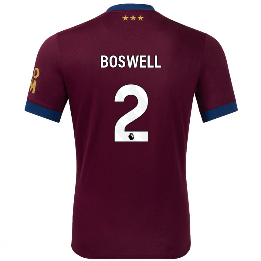 Vaikiškas Maria Boswell #2 Ruda Išvykos Marškinėliai 2024/25 T-Shirt