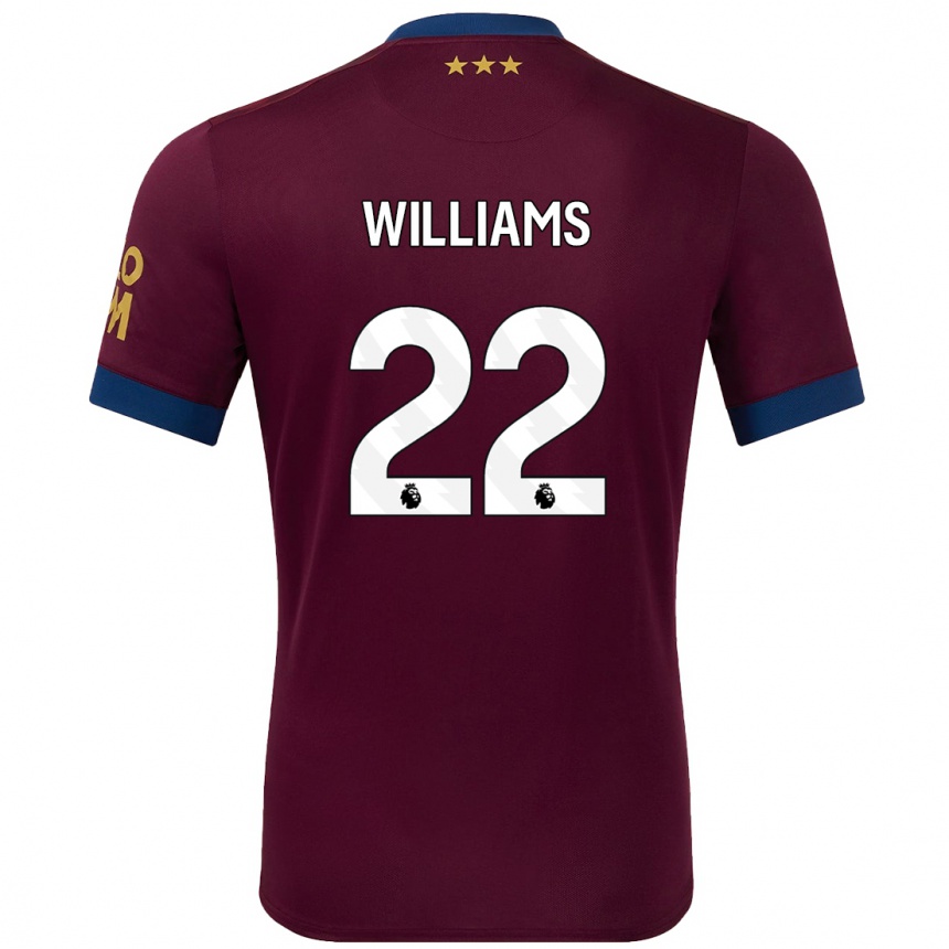 Vaikiškas Evie Williams #22 Ruda Išvykos Marškinėliai 2024/25 T-Shirt