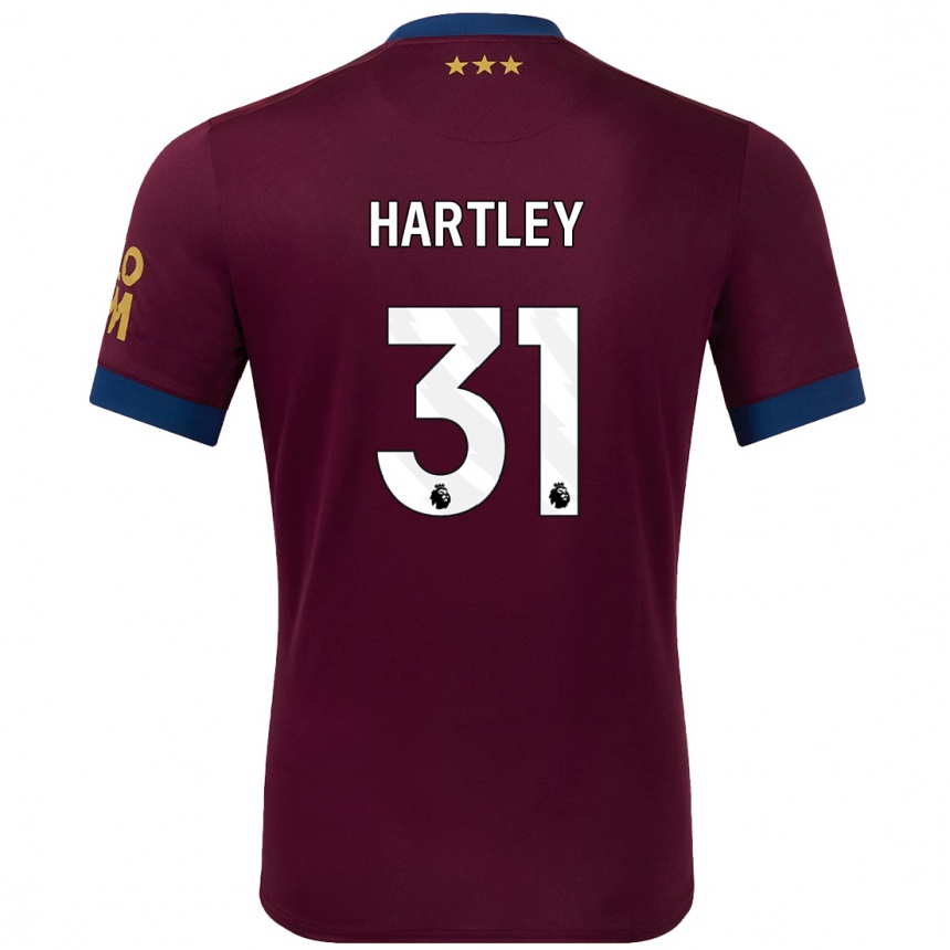 Vaikiškas Laura Hartley #31 Ruda Išvykos Marškinėliai 2024/25 T-Shirt