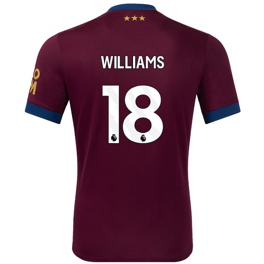 Vaikiškas Brandon Williams #18 Ruda Išvykos Marškinėliai 2024/25 T-Shirt