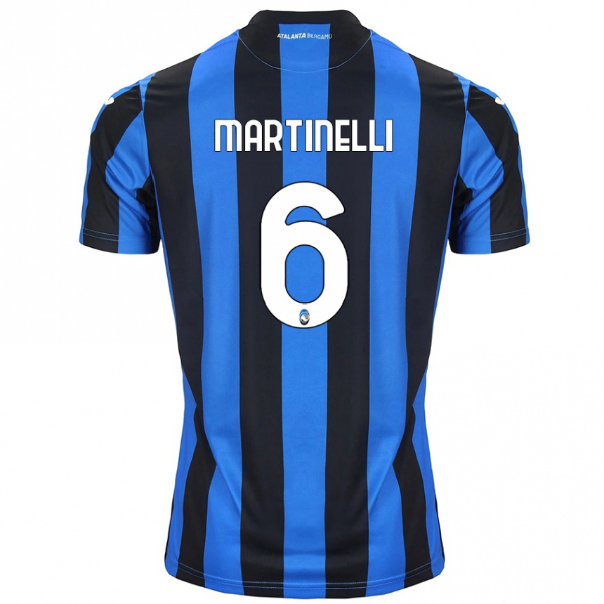 Vyrai Gabriel Martinelli #6 Mėlyna Juoda Namų Marškinėliai 2024/25 T-Shirt