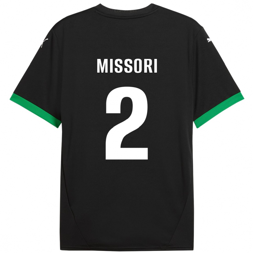 Vyrai Filippo Missori #2 Juoda Tamsiai Žalia Namų Marškinėliai 2024/25 T-Shirt