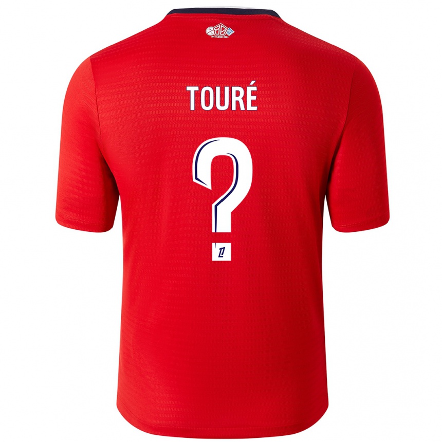 Vyrai Ousmane Touré #0 Raudona Balta Namų Marškinėliai 2024/25 T-Shirt