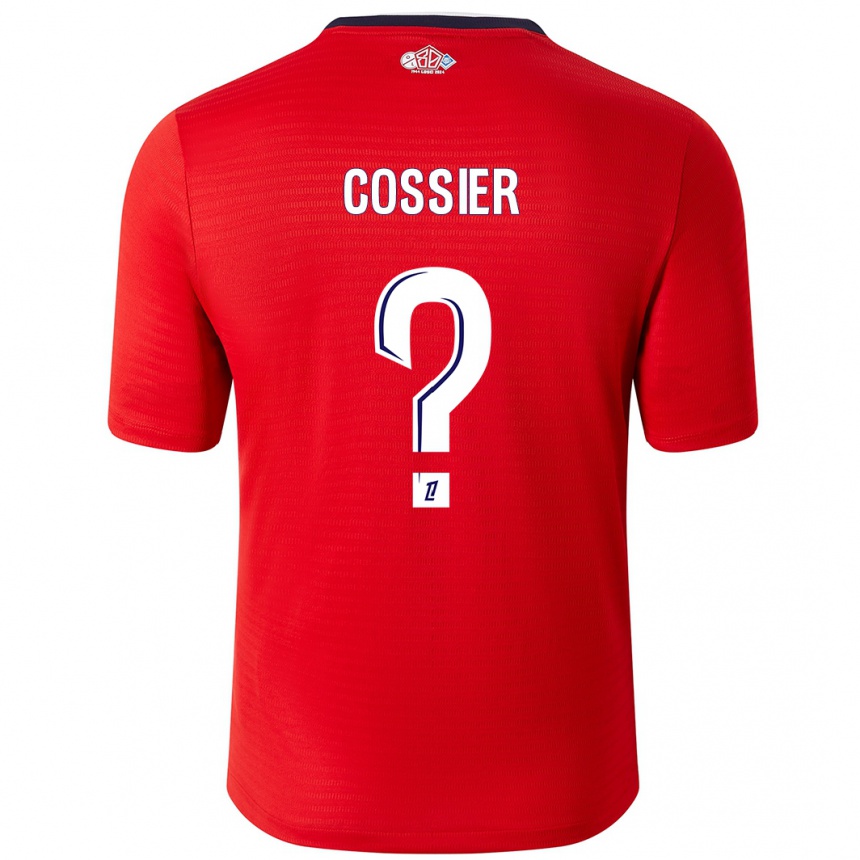 Vyrai Isaac Cossier #0 Raudona Balta Namų Marškinėliai 2024/25 T-Shirt