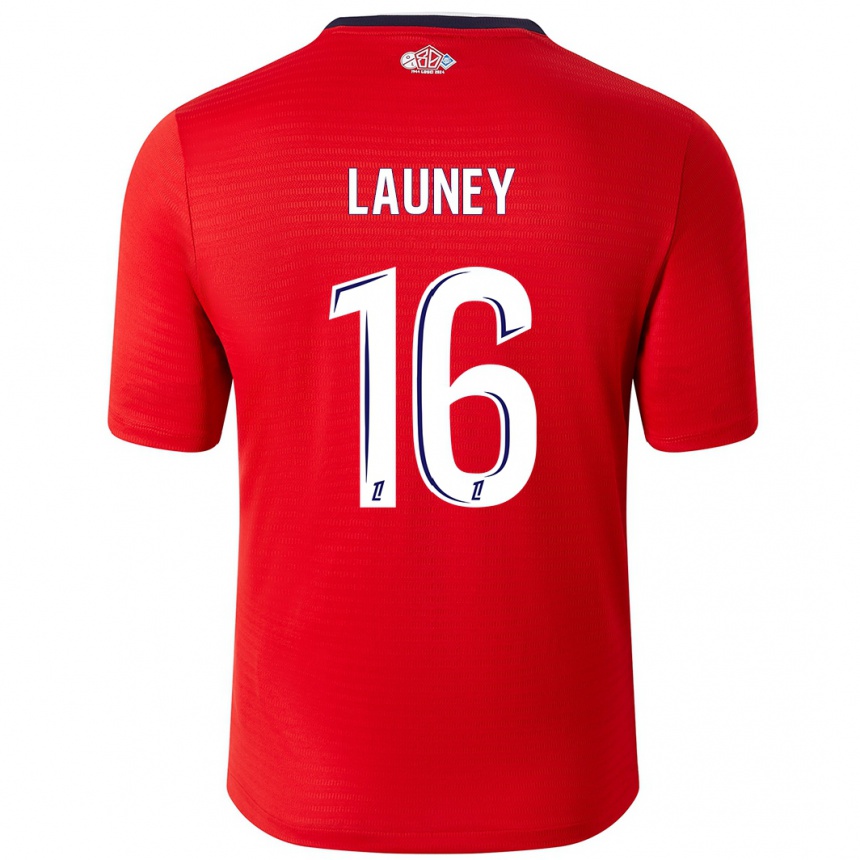 Vyrai Elisa Launey #16 Raudona Balta Namų Marškinėliai 2024/25 T-Shirt