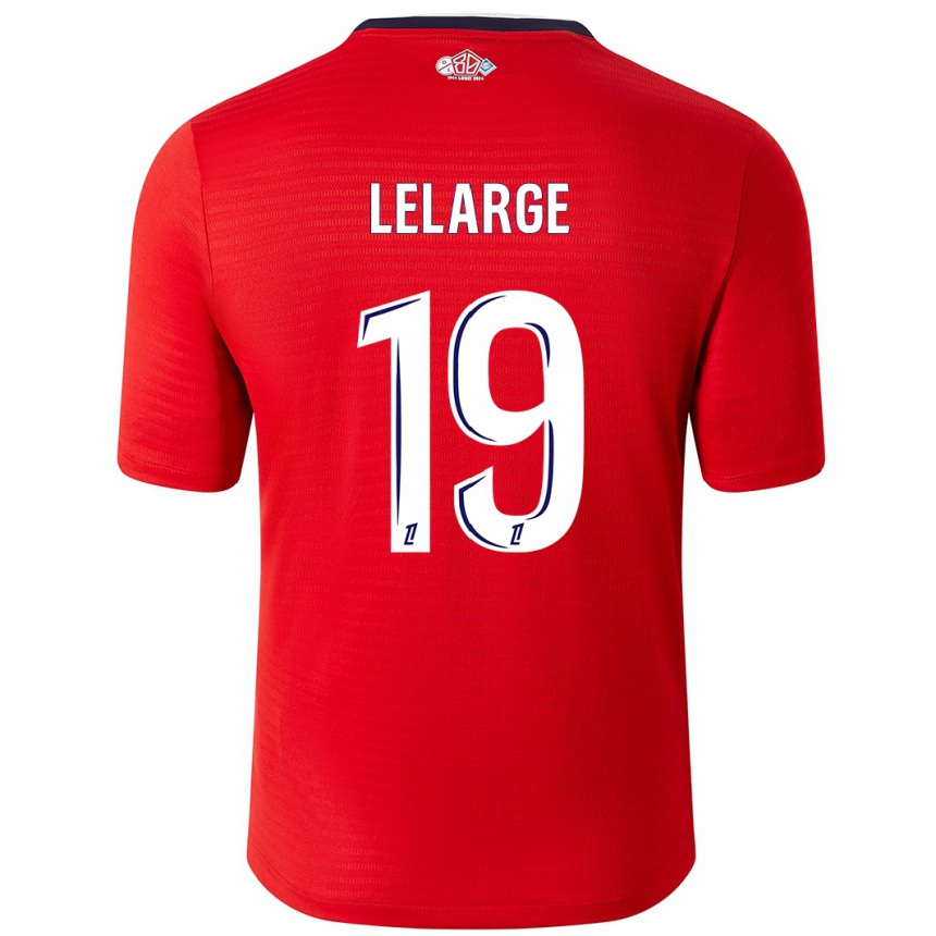 Vyrai Claire Lelarge #19 Raudona Balta Namų Marškinėliai 2024/25 T-Shirt