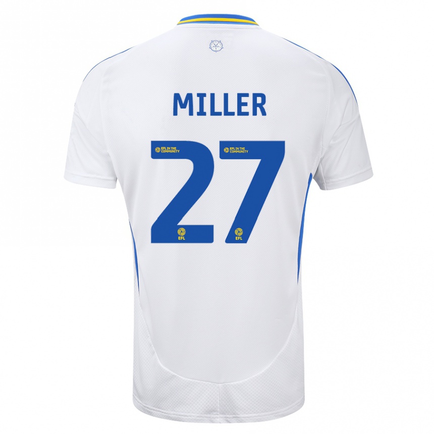 Vyrai Amari Miller #27 Balta Mėlyna Namų Marškinėliai 2024/25 T-Shirt