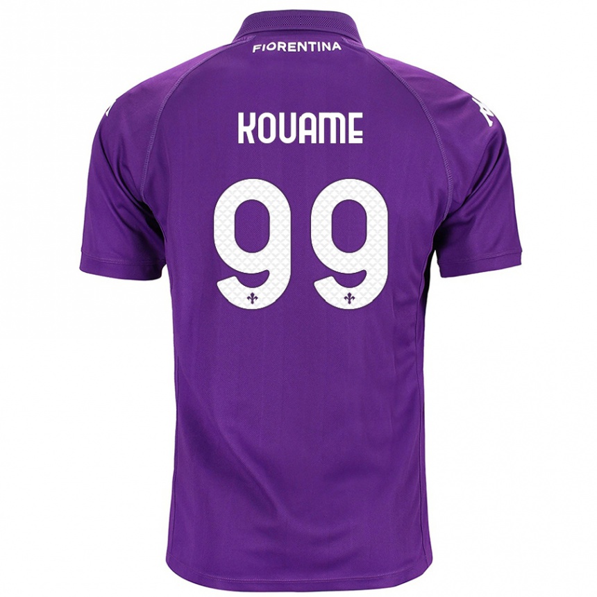 Vyrai Christian Kouamé #99 Violetinė Namų Marškinėliai 2024/25 T-Shirt