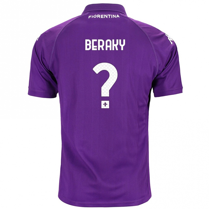 Vyrai Mussie Beraky #0 Violetinė Namų Marškinėliai 2024/25 T-Shirt