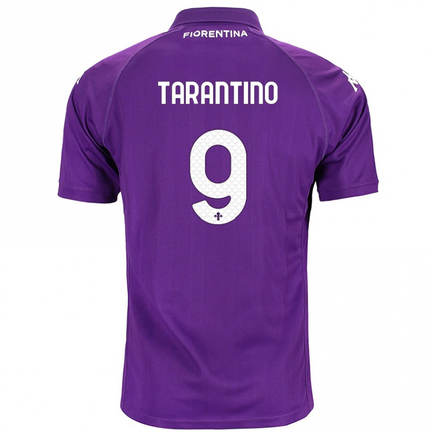 Vyrai Jacopo Tarantino #9 Violetinė Namų Marškinėliai 2024/25 T-Shirt