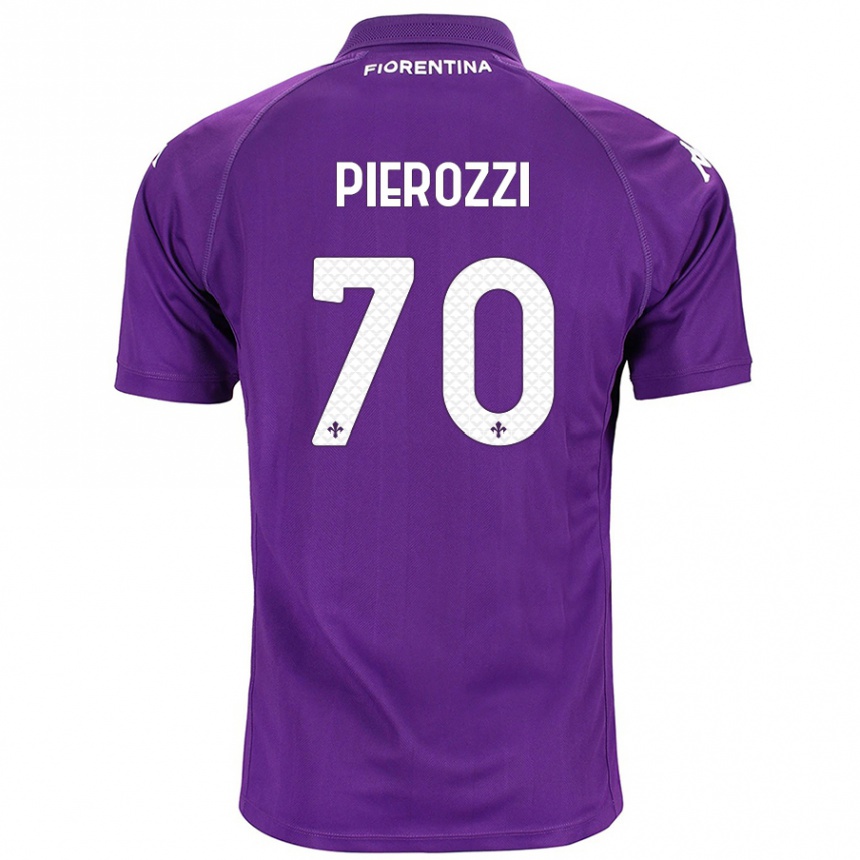 Vyrai Niccolò Pierozzi #70 Violetinė Namų Marškinėliai 2024/25 T-Shirt