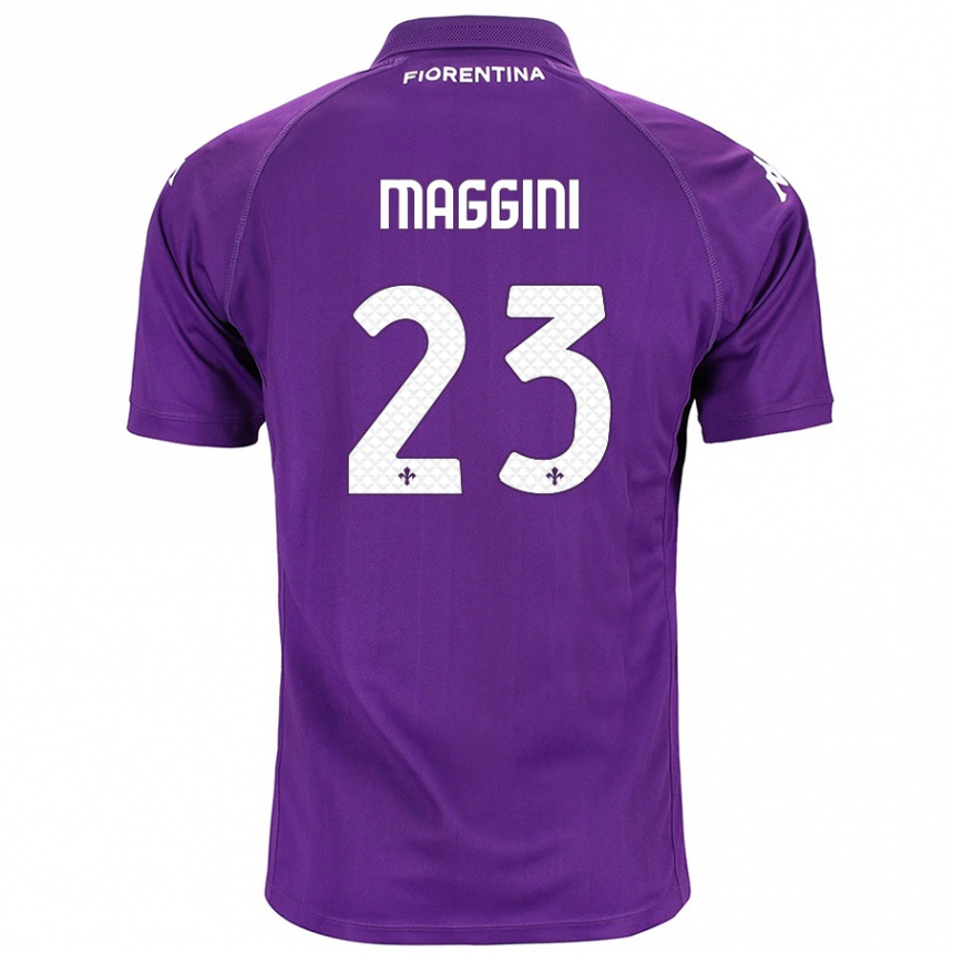 Vyrai Filippo Maggini #23 Violetinė Namų Marškinėliai 2024/25 T-Shirt