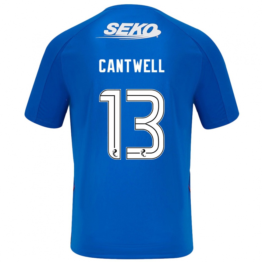 Vyrai Todd Cantwell #13 Tamsiai Mėlyna Namų Marškinėliai 2024/25 T-Shirt