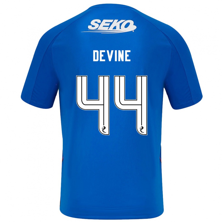 Vyrai Adam Devine #44 Tamsiai Mėlyna Namų Marškinėliai 2024/25 T-Shirt