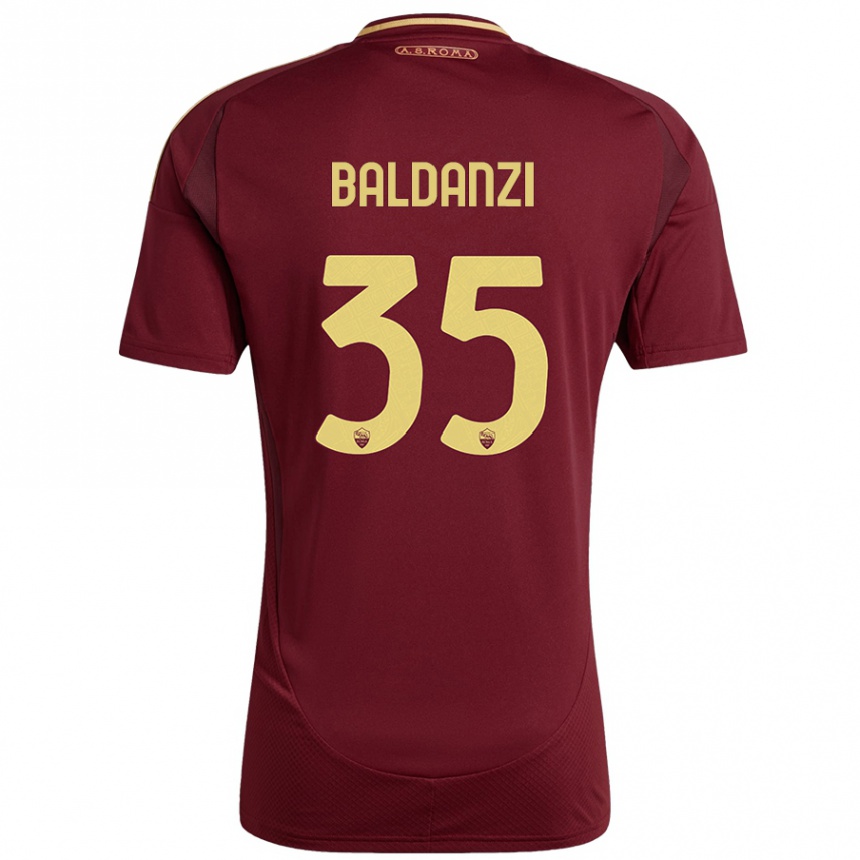 Vyrai Tommaso Baldanzi #35 Raudonas Rudas Auksas Namų Marškinėliai 2024/25 T-Shirt