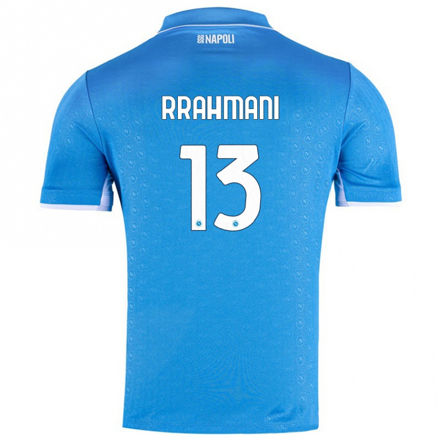 Vyrai Amir Rrahmani #13 Dangaus Mėlyna Namų Marškinėliai 2024/25 T-Shirt