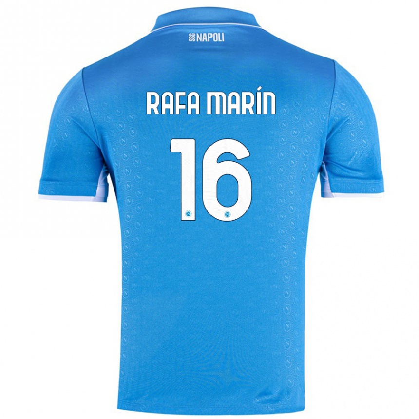 Vyrai Rafa Marín #16 Dangaus Mėlyna Namų Marškinėliai 2024/25 T-Shirt