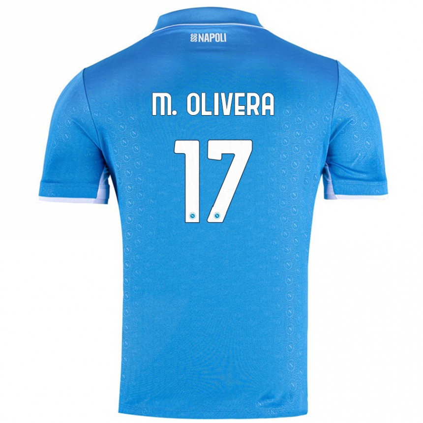 Vyrai Mathias Olivera #17 Dangaus Mėlyna Namų Marškinėliai 2024/25 T-Shirt