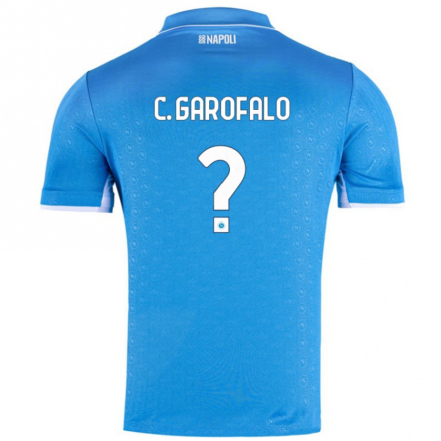 Vyrai Christian Garofalo #0 Dangaus Mėlyna Namų Marškinėliai 2024/25 T-Shirt