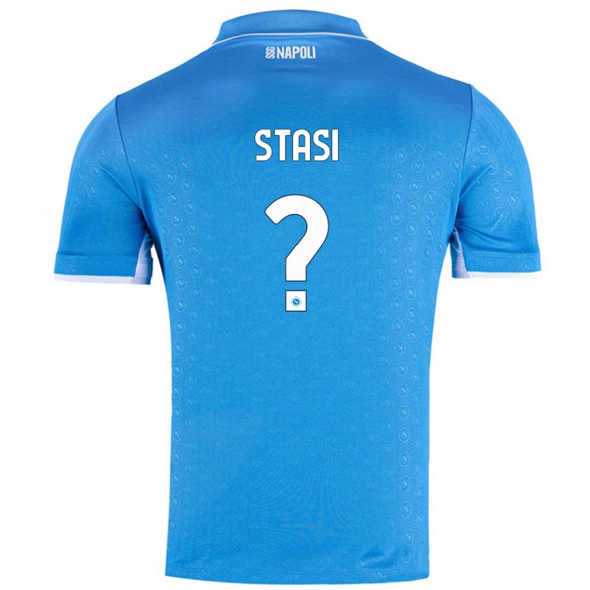 Vyrai Pasquale Stasi #0 Dangaus Mėlyna Namų Marškinėliai 2024/25 T-Shirt