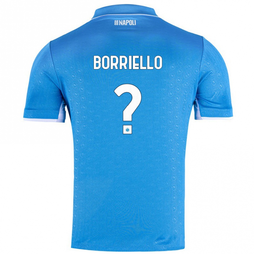 Vyrai Salvatore Borriello #0 Dangaus Mėlyna Namų Marškinėliai 2024/25 T-Shirt