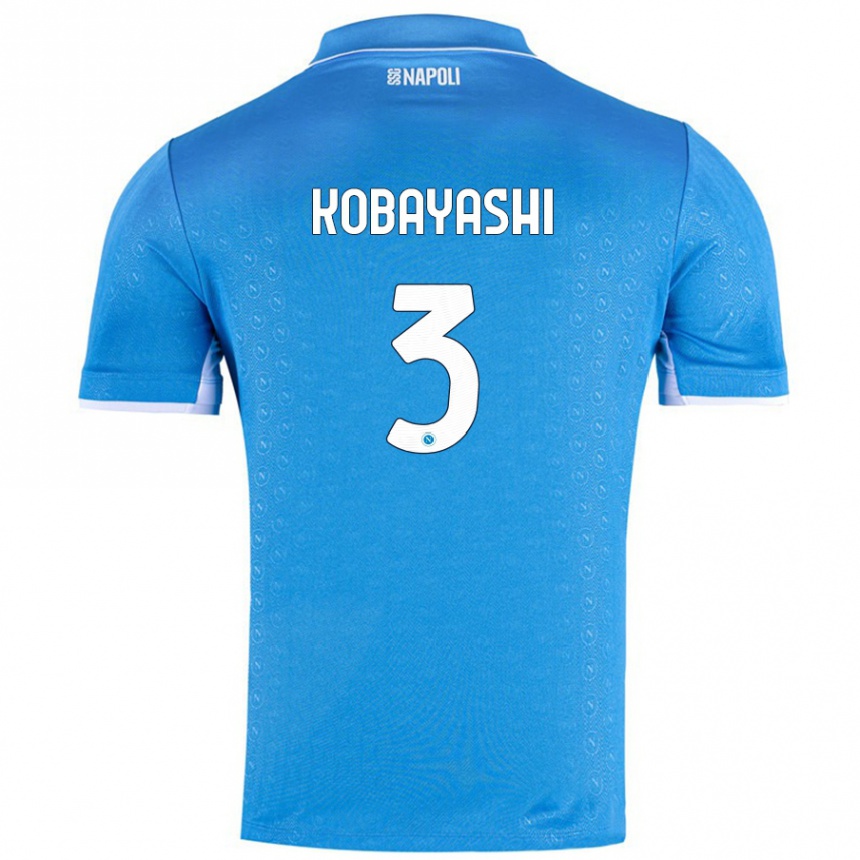 Vyrai Miharu Kobayashi #3 Dangaus Mėlyna Namų Marškinėliai 2024/25 T-Shirt