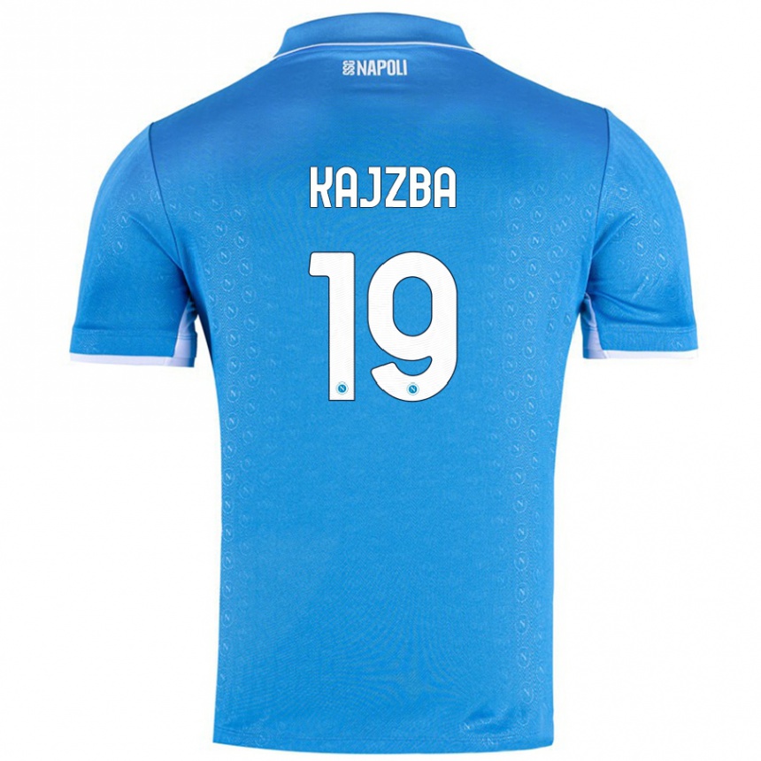 Vyrai Nina Kajzba #19 Dangaus Mėlyna Namų Marškinėliai 2024/25 T-Shirt