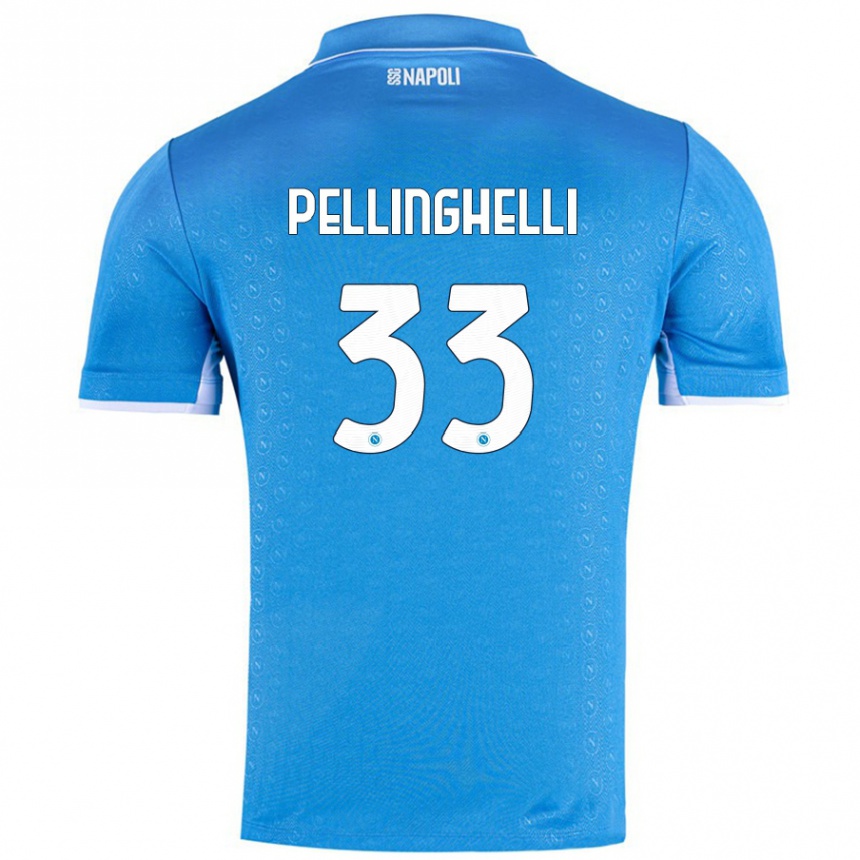 Vyrai Alice Pellinghelli #33 Dangaus Mėlyna Namų Marškinėliai 2024/25 T-Shirt