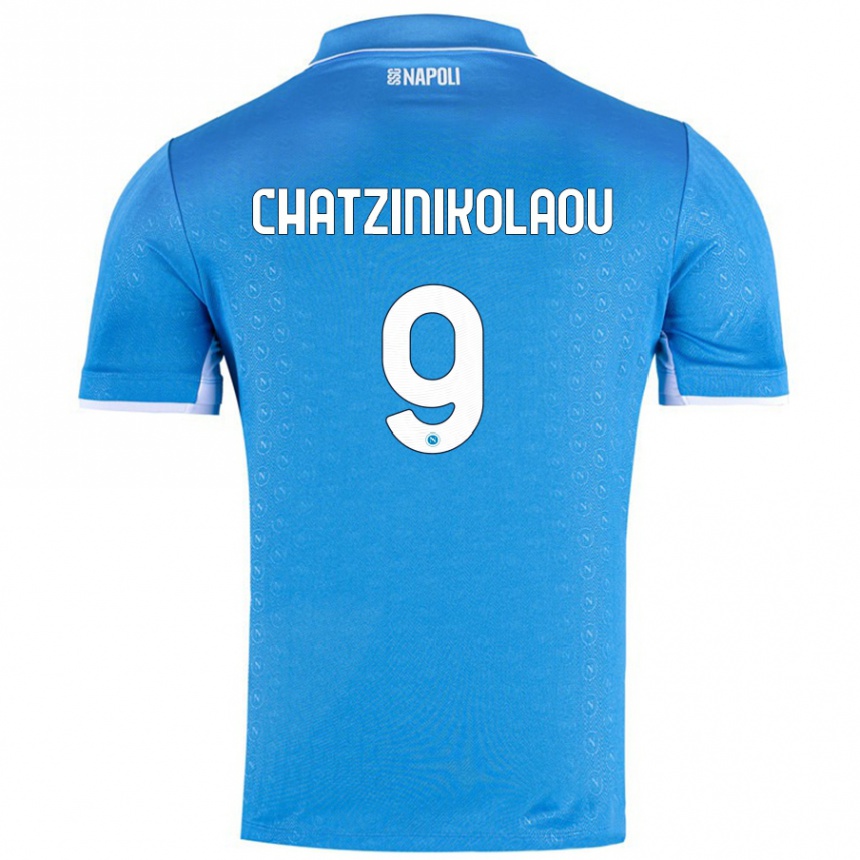 Vyrai Despoina Chatzinikolaou #9 Dangaus Mėlyna Namų Marškinėliai 2024/25 T-Shirt