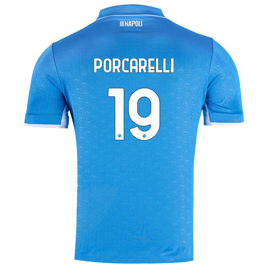 Vyrai Maddelena Porcarelli #19 Dangaus Mėlyna Namų Marškinėliai 2024/25 T-Shirt