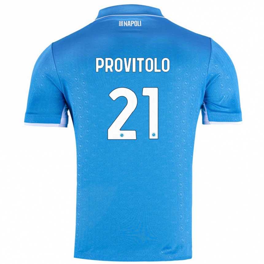 Vyrai Vincenzo Provitolo #21 Dangaus Mėlyna Namų Marškinėliai 2024/25 T-Shirt