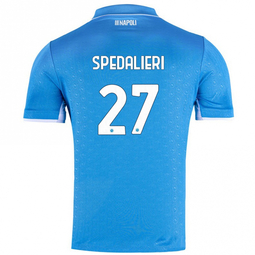 Vyrai Johnatan Andrea Spedalieri #27 Dangaus Mėlyna Namų Marškinėliai 2024/25 T-Shirt