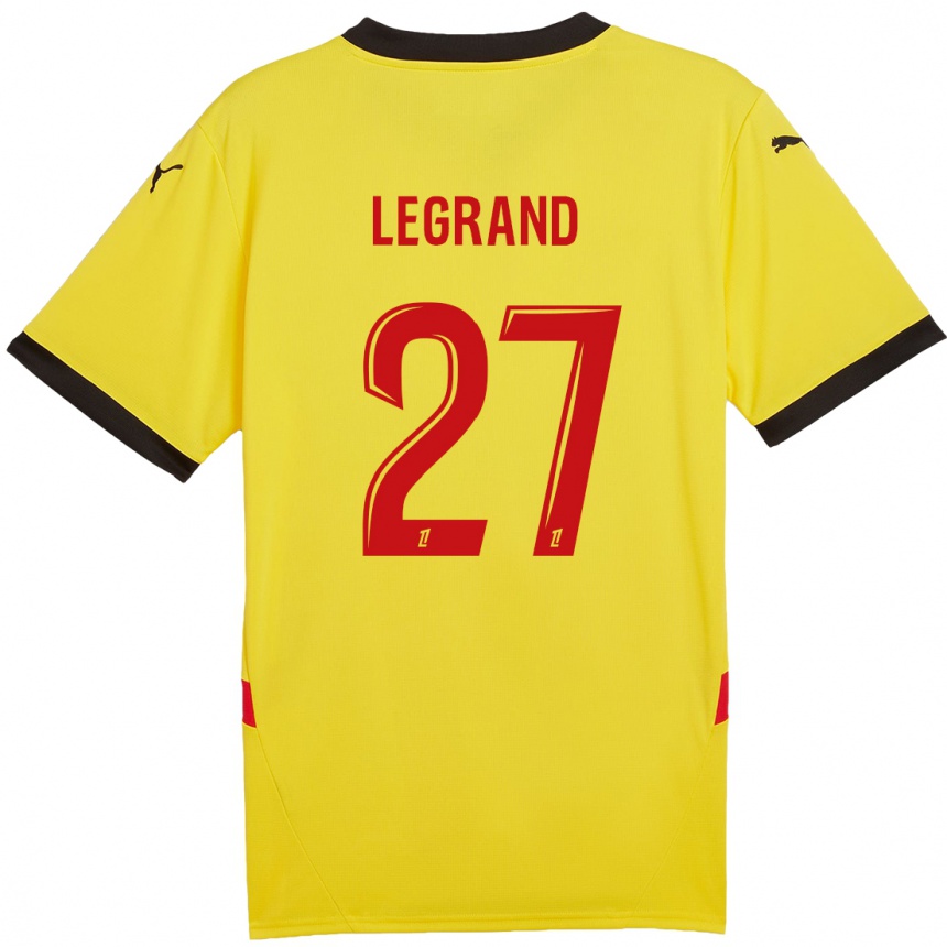 Vyrai Bérénice Legrand #27 Geltona Raudona Namų Marškinėliai 2024/25 T-Shirt