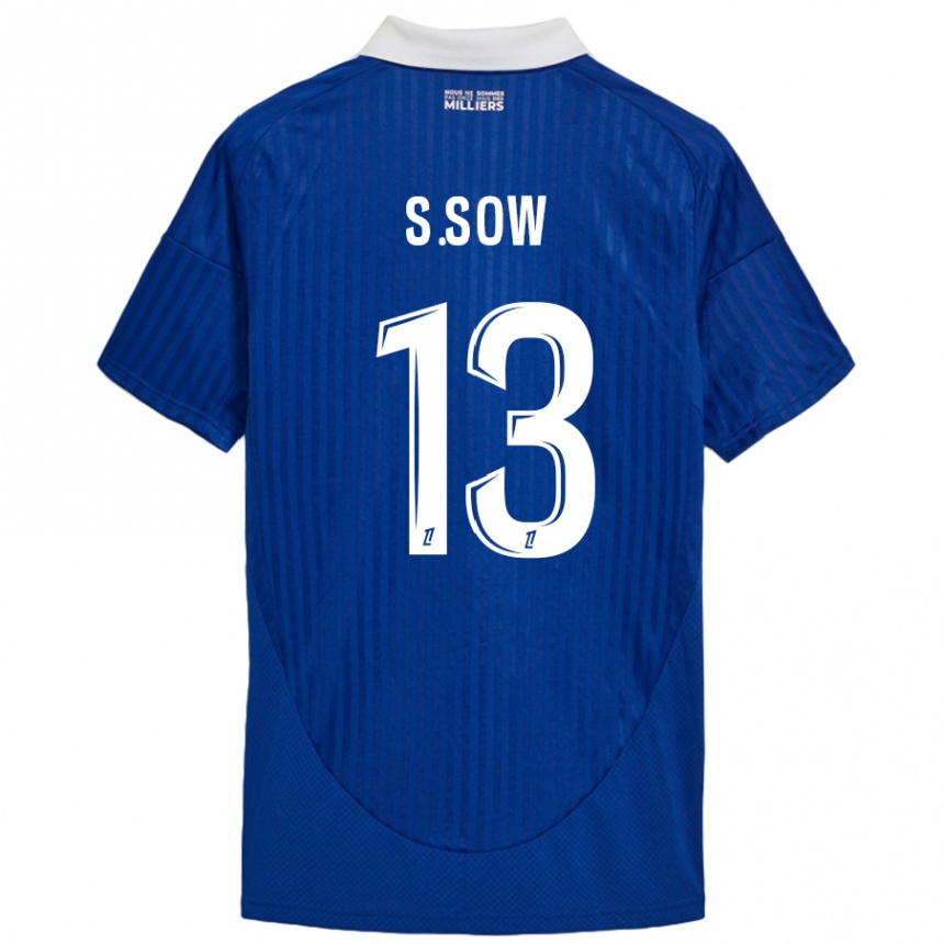 Vyrai Saïdou Sow #13 Mėlyna Balta Namų Marškinėliai 2024/25 T-Shirt