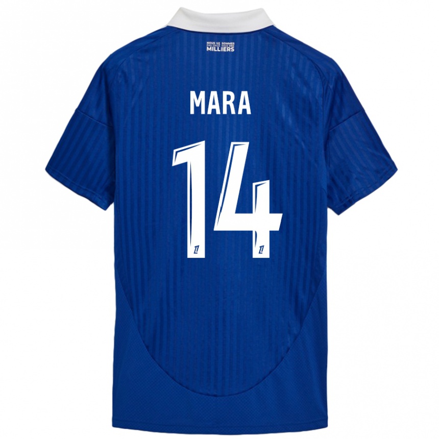 Vyrai Sékou Mara #14 Mėlyna Balta Namų Marškinėliai 2024/25 T-Shirt