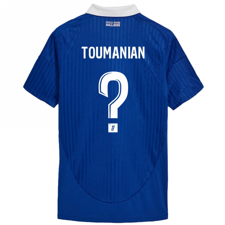 Vyrai Anthony Toumanian #0 Mėlyna Balta Namų Marškinėliai 2024/25 T-Shirt